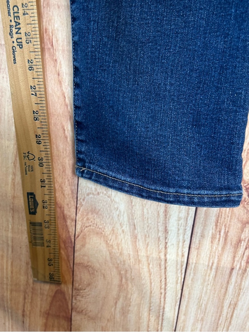 GAP Womens Jeans Sz 31 / 12 Mid Rise Straight Leg  Blue Denim Stretch Pants #225 - Picture 13 of 16